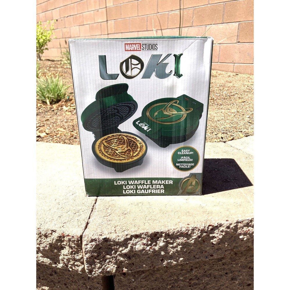 New in Box Marvel Studios LOKI Waffle Maker Green Designed Waffle